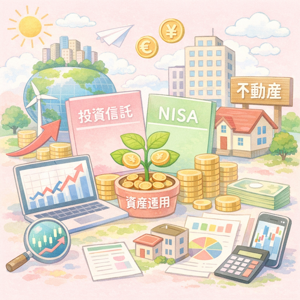 資産を増やすための投資運用方法