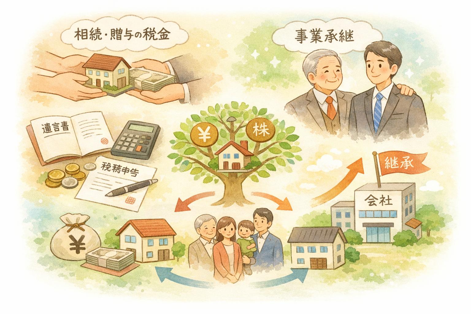 財産や事業を次世代へ円滑承継