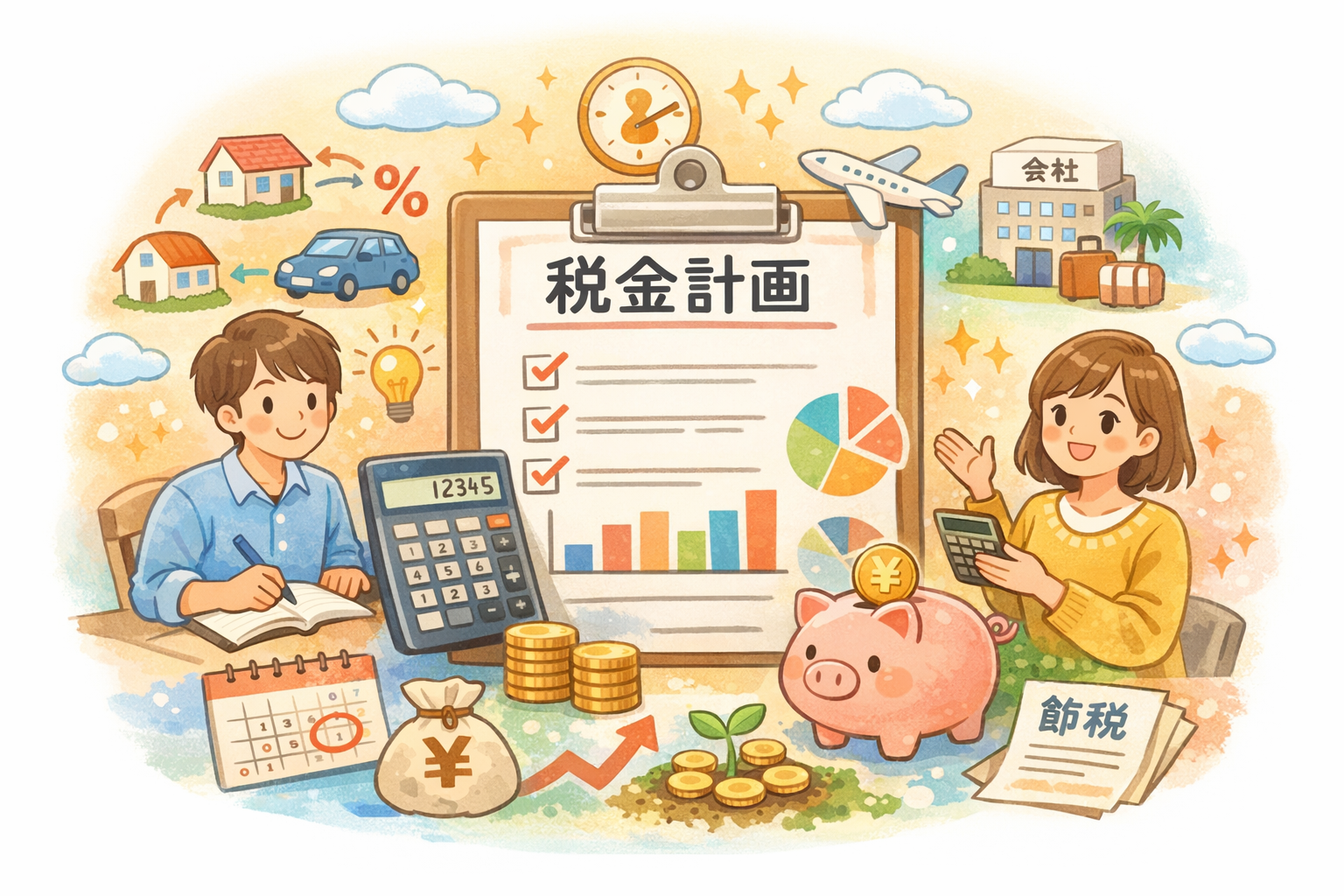 税負担を減らすための賢い節税計画